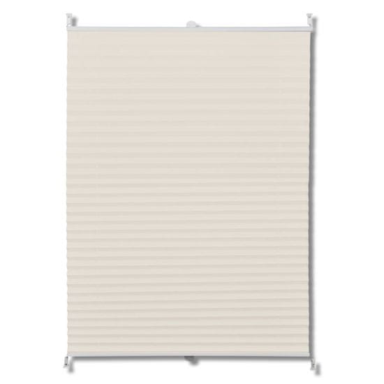 Vidaxl Plise Zavesa velikost 60 x 100 cm Krem barva