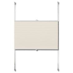 Vidaxl Plise Zavesa velikost 60 x 100 cm Krem barva