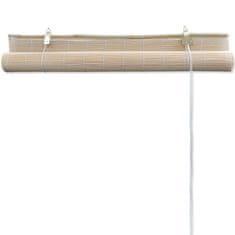 Greatstore Bambusove rolete, 120 x 220 cm, naravne