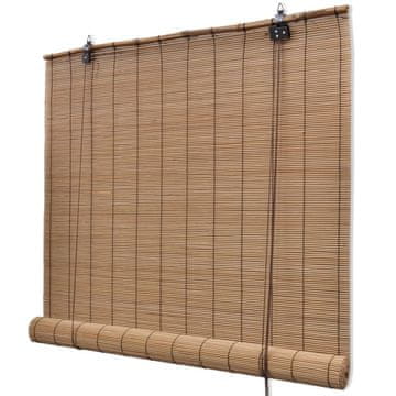 Vidaxl vidaXL Bambusove rolo zavese 120 x 160 cm, rjave barve