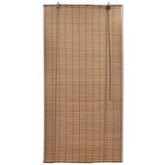 Greatstore Roleta za Zatemnitev Rjavi Bambus 140 x 160 cm