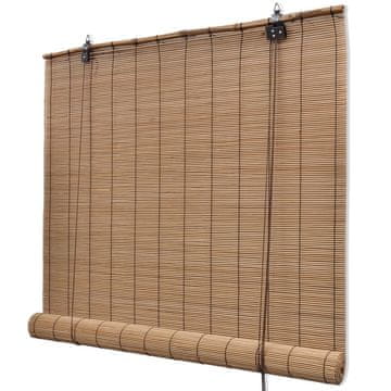 Vidaxl vidaXL Bambusove rolo zavese, 140 x 160 cm, rjave barve