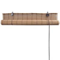 Greatstore Roleta za Zatemnitev Rjavi Bambus 140 x 160 cm