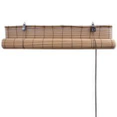 Greatstore Roleta za Zatemnitev Rjavi Bambus 150 x 220 cm