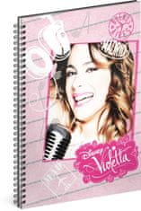 Spiralni zvezek Violetta - Glasba, brez podloge, A5