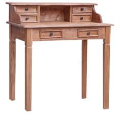 Vidaxl Pisalna miza s predali 90x50x101 cm trden predelan les