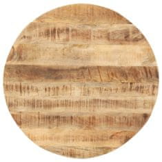 Greatstore Mizna plošča iz trdnega mangovega lesa okrogla 15-16 mm 50 cm