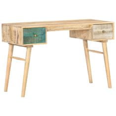 Vidaxl Pisalna miza 118x50x75 cm trden mangov les
