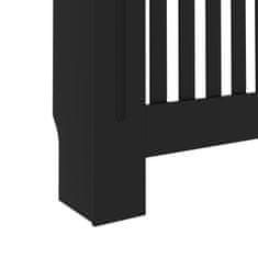 Greatstore Pokrov za radiator črn 172x19x81 cm mediapan