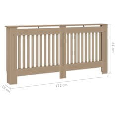 Vidaxl Pokrov za radiator 172x19x81 cm MDF