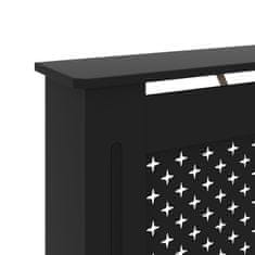 Vidaxl Pokrov za radiator črn 112x19x81 cm mediapan