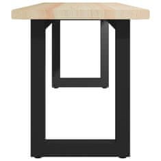 Vidaxl Klop 135x40x45 cm borovina