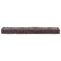 Vidaxl Talna sedežna blazina za paleto bombaž 120x40x7 cm antracitna