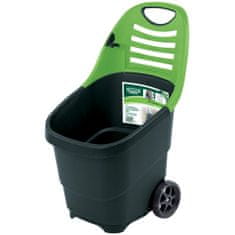 shumee Draper Tools Expert koš za smeti na kolesih, 65 L, zelen, 78643