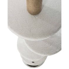 Vidaxl Mačji praskalnik Aurelio 220-250 cm bel in rjav