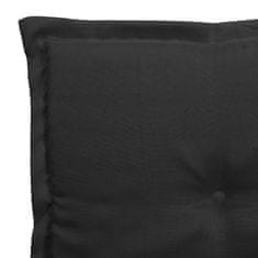 Vidaxl Blazine za vrtne stole 6 kosov črne 50x50x3 cm oxford tkanina