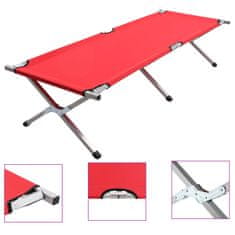 Vidaxl Kamp postelja 190x74x47 cm XL rdeča