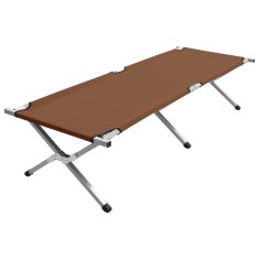 Vidaxl Kamp postelja 190x74x47 cm XL rjava