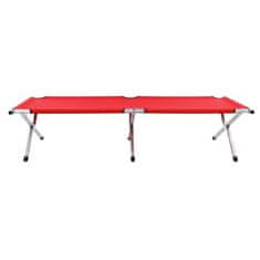 Vidaxl Kamp postelja 190x74x47 cm XL rdeča