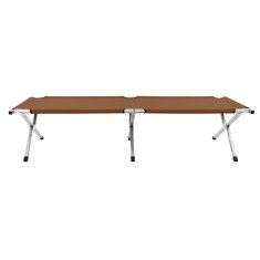 Vidaxl Kamp postelja 190x74x47 cm XL rjava
