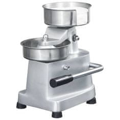 Vidaxl Stiskalnica za hamburgerje s 500 papirji aluminij 13 cm