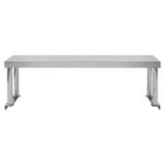Vidaxl Polica za delovno mizo 120x30x35 cm nerjaveče jeklo