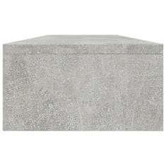 Vidaxl Stojalo za zaslon betonsko sivo 100x24x13 cm iverna plošča