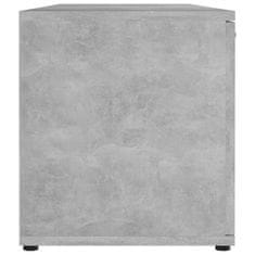 Greatstore TV omarica betonsko siva 120x34x37 cm iverna plošča