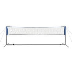 Vidaxl Komplet mreže za badminton s perjanicami 500x155 cm