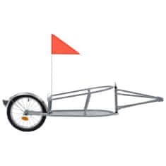 Greatstore Tovorna kolesarska prikolica s torbo oranžna in črna