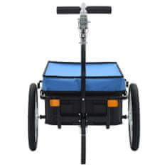 shumee Kolesarska tovorna prikolica/voziček 155x61x83 cm jeklo modra