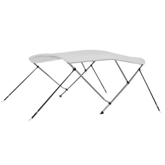 Vidaxl Bimini tenda s 3 loki bela 183x160x137 cm