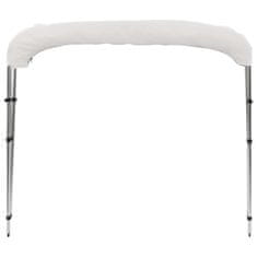 Vidaxl Bimini tenda s 3 loki bela 183x140x137 cm