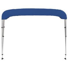 Vidaxl Bimini tenda s 3 loki modra 183x160x137 cm