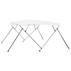 Vidaxl Bimini tenda s 4 loki bela 243x210x137 cm