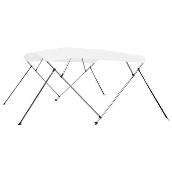 Vidaxl Bimini tenda s 4 loki bela 243x210x137 cm