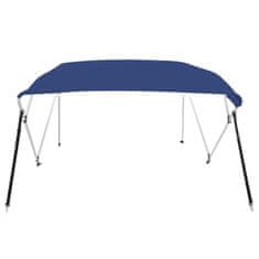 Greatstore Bimini tenda s 4 loki modra 243x196x137 cm