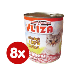 FALCO Liza mačja hrana, perutnina, 8x800 g