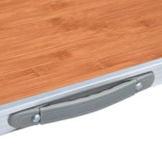 Vidaxl Zložljiva miza za kampiranje iz aluminija 120x60 cm