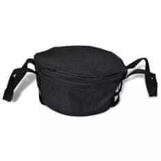 Vidaxl Litoželezni lonec Dutch Oven 4,2 L z dodatki