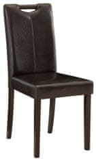 Danish Style Jedilni stol Curt (SET 2 kosa), temno rjava / temni les