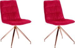 Danish Style Jedilni stoli Zara (SET 2), rdeča