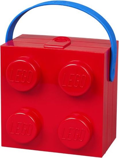 LEGO škatla z rdečim ročajem
