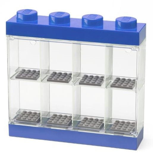 LEGO zbirna škatla za 8 mini figur, modra