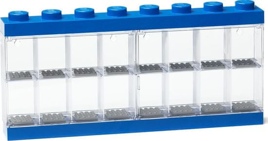 LEGO zbirna škatla za 16 mini figur, modra