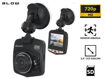 Blow Blackbox DVR F270 avto kamera, HD 720p, foto 5 MP, širok kot 140°, senzor gibanja