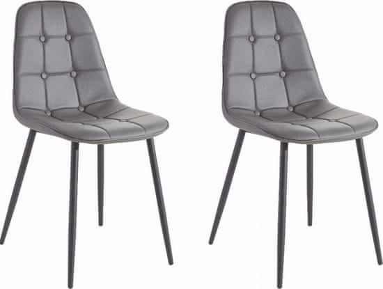 Danish Style Jedilni stoli Titte (SET 4), siva