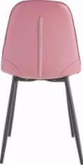 Danish Style Jedilni stoli Titte (SET 4), roza