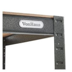 VonHaus Hammerite polični regal, 1,2 m (3500155)