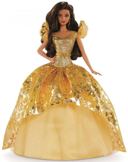 Mattel Barbie Rjavolaska božična lutka